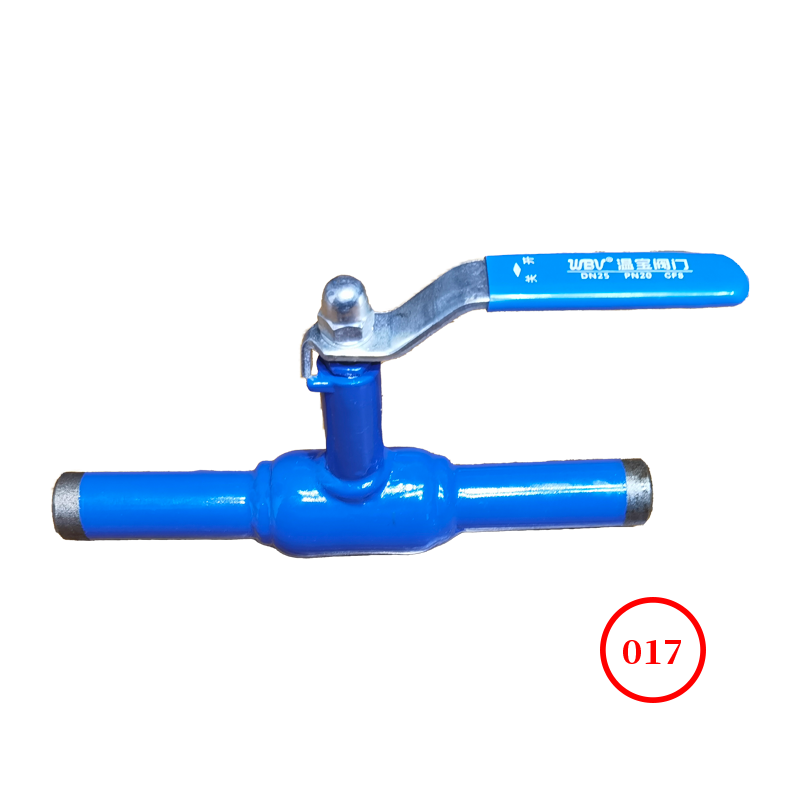 Fully welded reduced diameter ball valve Q61HF-40K CF8 ball fixing handle KIS standard