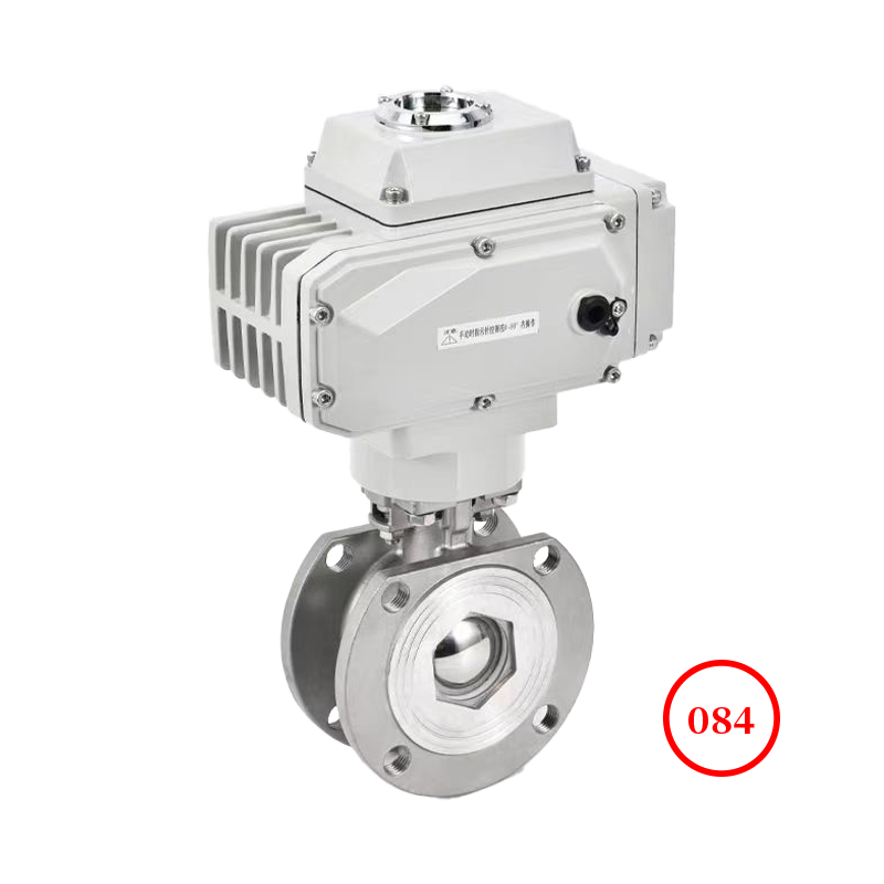 電動對夾薄型球閥普通型 electronic wafer thin ball valve Q971F-16 220V