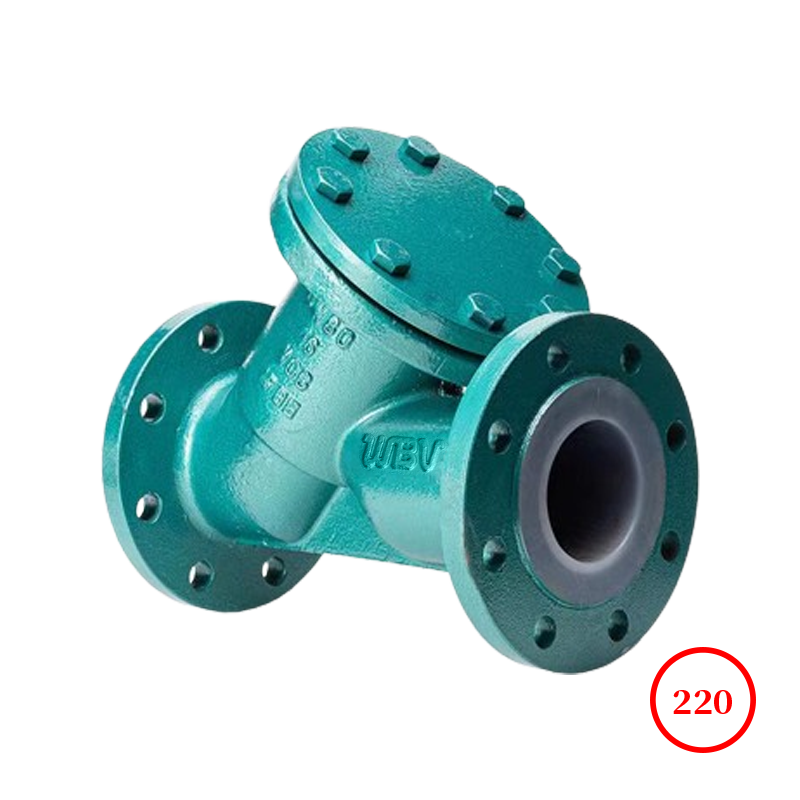 襯四氟法蘭Y型過濾器 fluorine flange Y-strainer GL41F46
