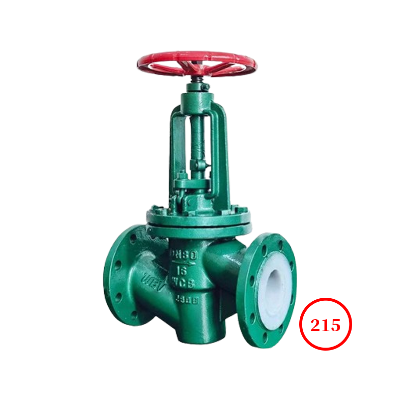 襯四氟法蘭截止閥 fluorine flange globe valve J41F46