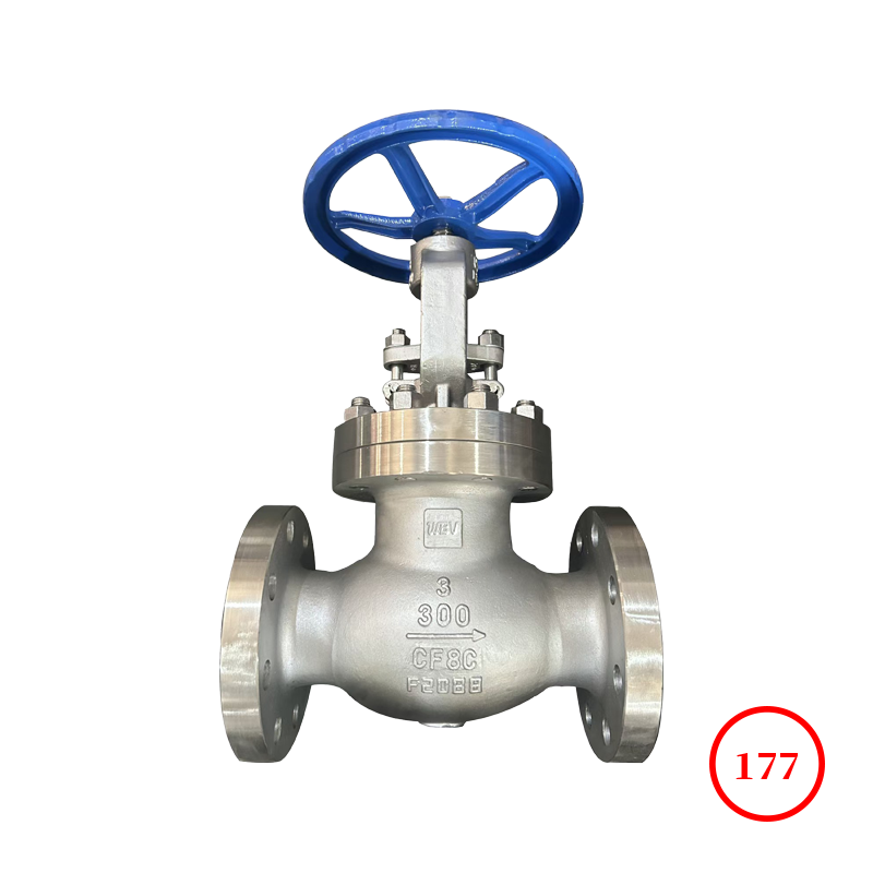 美標(biāo)不銹鋼法蘭截止閥 ANSI s.s flange globe valve J41W-300LB