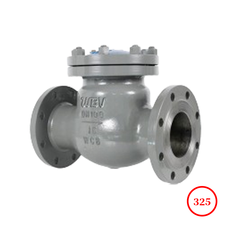 鑄鋼法蘭旋啟式止回閥 c.s flange swing check valve H44H-16/25