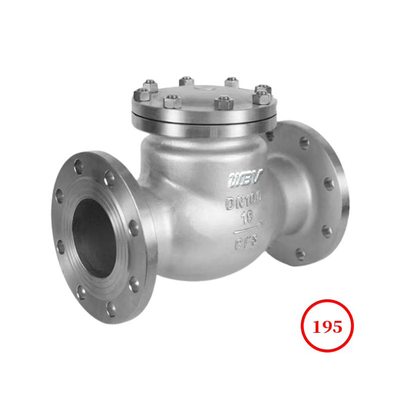 不銹鋼法蘭旋啟式止回閥 s.s flange swing check valve H44H-16/25