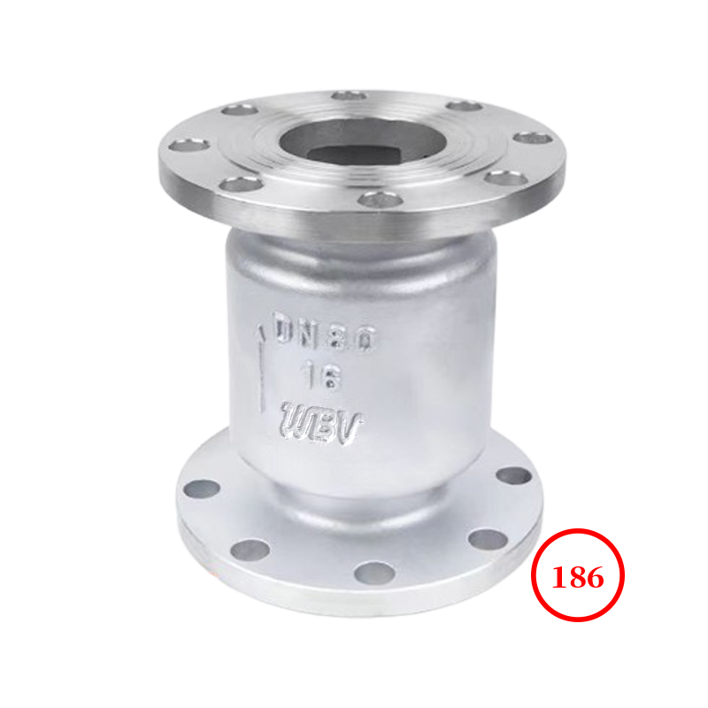不銹鋼法蘭立式止回閥 s.s flange vertical check valve H42W-16/25