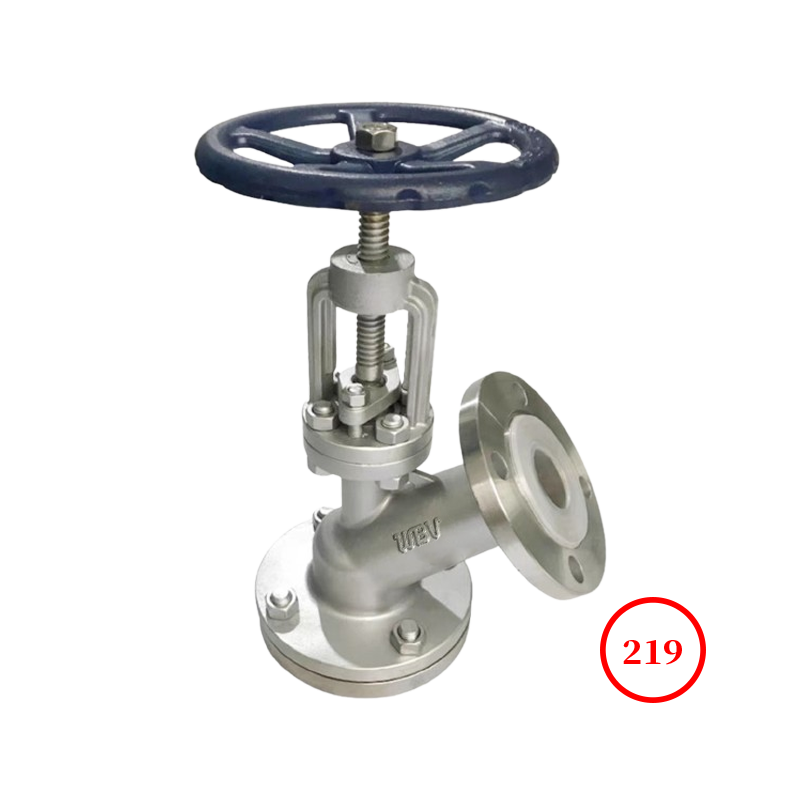 襯氟下展式放料閥 fluorine lined open downward discharge valve FL45F46-16