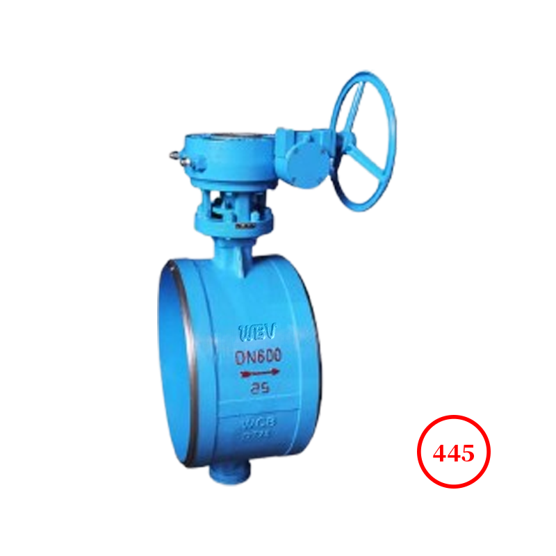 對焊三偏心多層次密封蝶閥 butt welded three eccentric multi-level hard seal butterfly valve D363