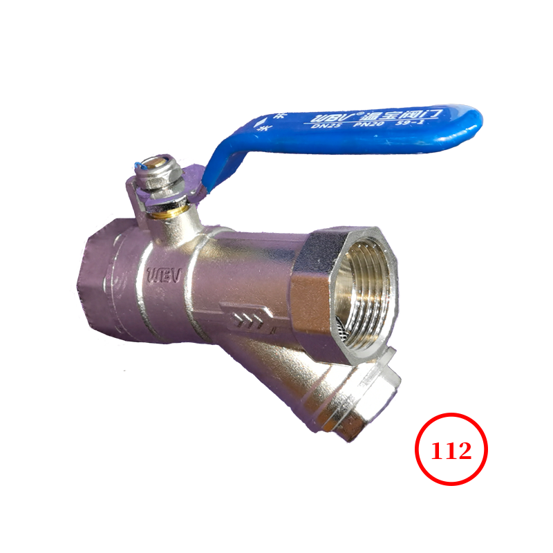 黃銅內(nèi)螺紋過濾器球閥  brass FNPT Y-strainer ball valve GQ11W-16T