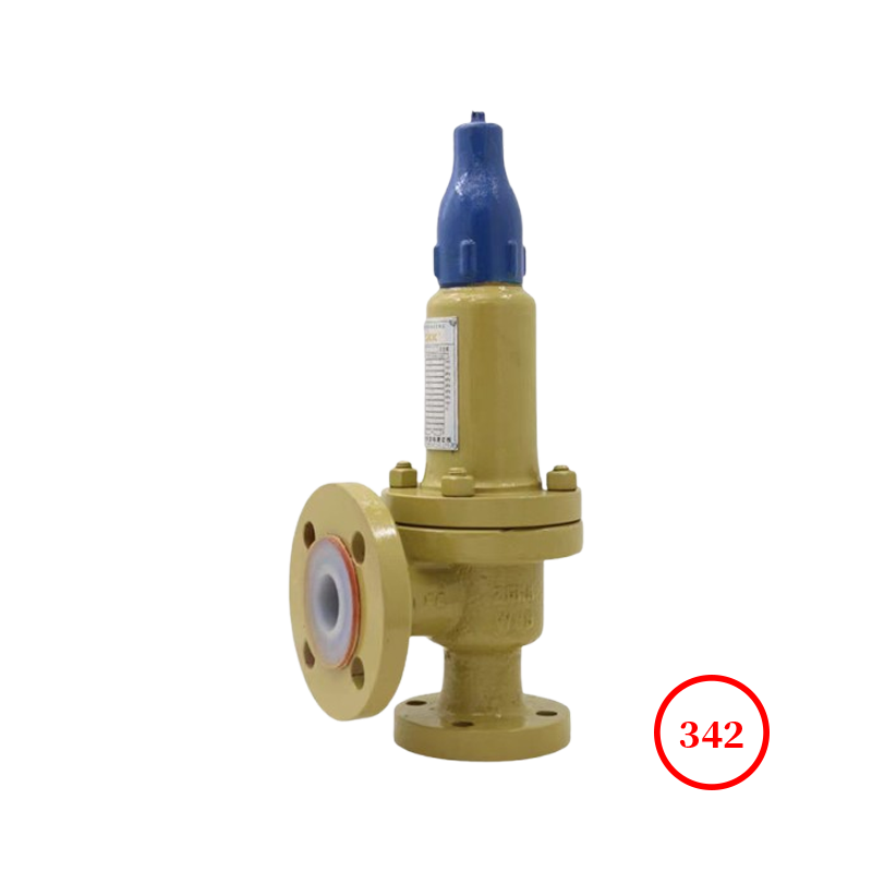 襯氟封閉式彈簧全啟式安全閥 fluorined closed spring full lift safety valve A42F46-16C
