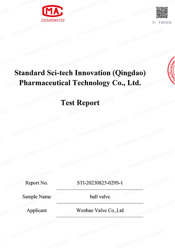 Inspection and testing report
