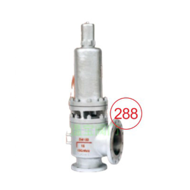 Closed full open safety valve A40Y with radiator